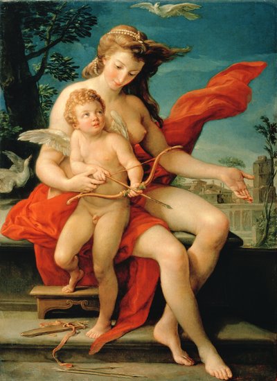 Venus und Amor, 1785 von Pompeo Girolamo Batoni